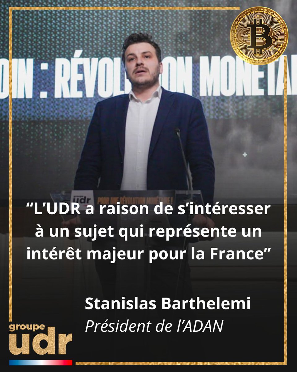 groupeudr's tweet image. Stanislas Barthelemi ouvre l’Acte V du Grand Forum des Libertés : « Bitcoin : révolution monétaire ».
