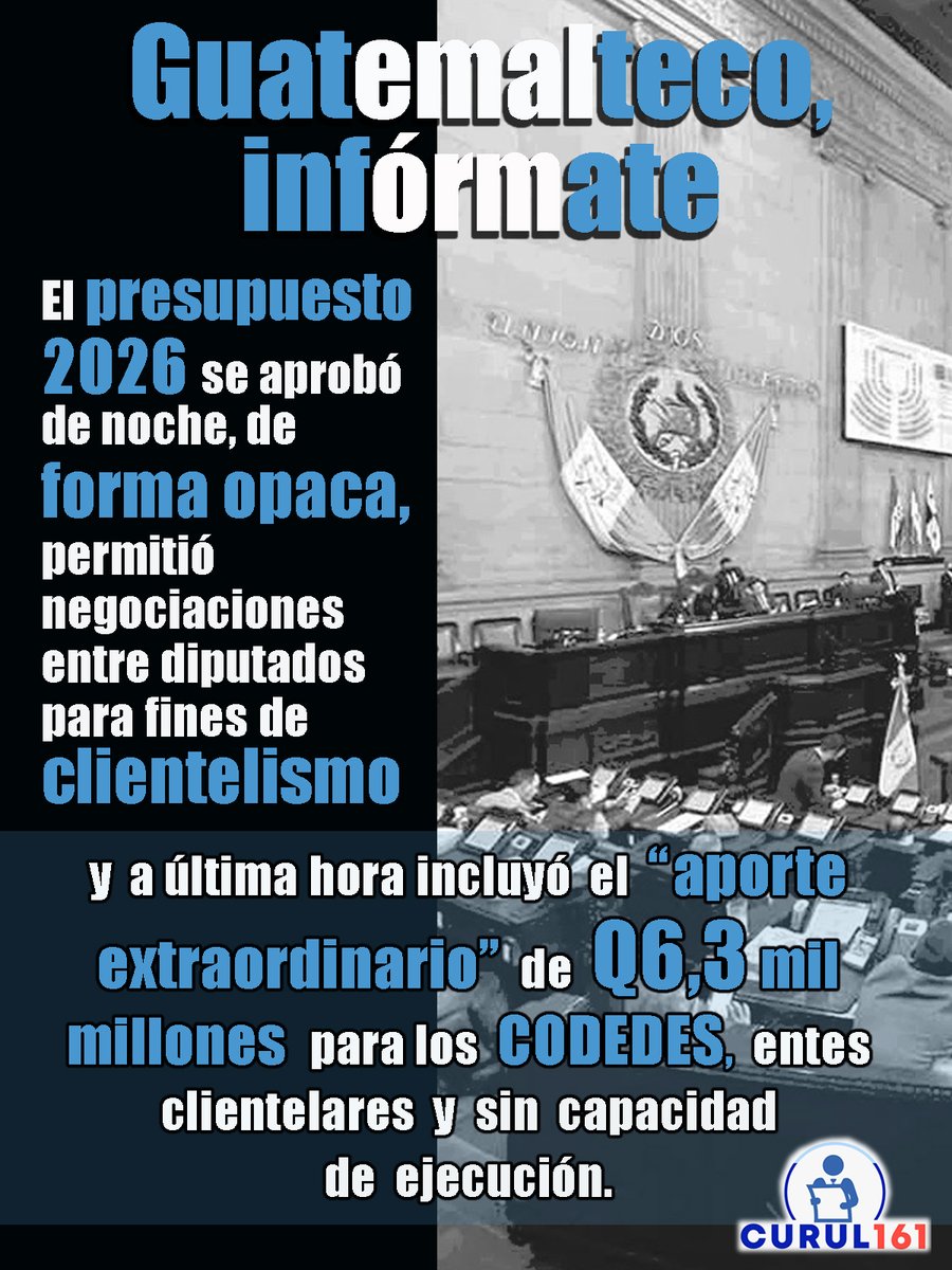 curul161's tweet photo. #Clientelismo #Presupuesto #CODEDES lCODEDES, con más dinero que nunca, pese a que este año demostraron su incapacidad para ejecutar fondos. ¿Los políticos se preparan para las elecciones? Juzgue usted. https://t.co/dz1cuTzVmx