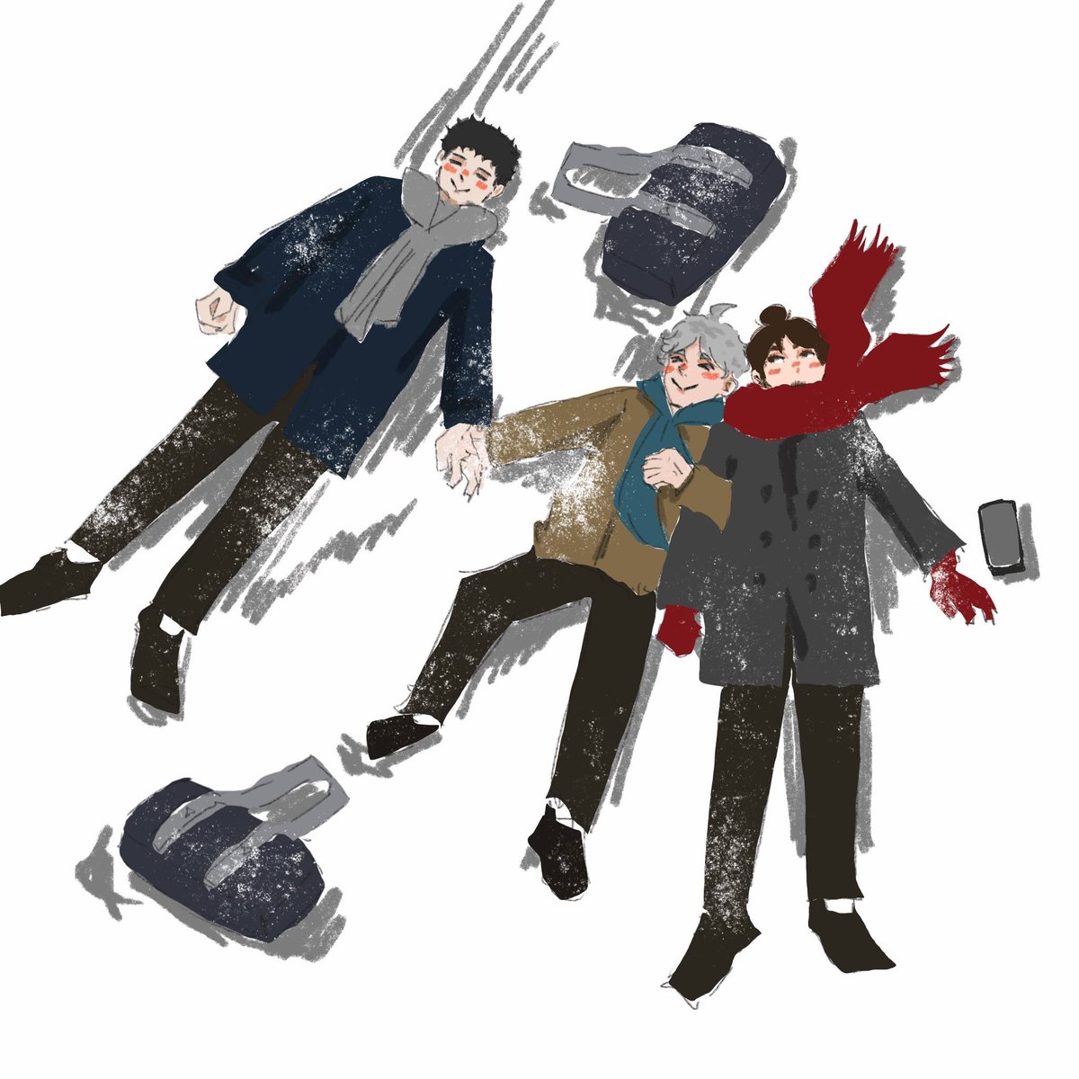 ❄️❄️❄️

#haikyuu 
#haikyuufanart 
#asahiazumane
#daichisawamura 
#sugawarakoushi