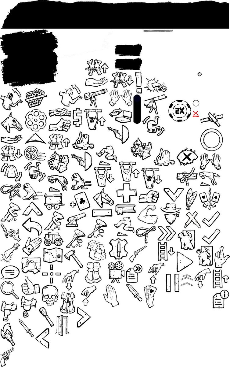 As part of the mobile release for Red Dead Redemption, the artists at Rockstar worked on new icons for the touchscreen controls!