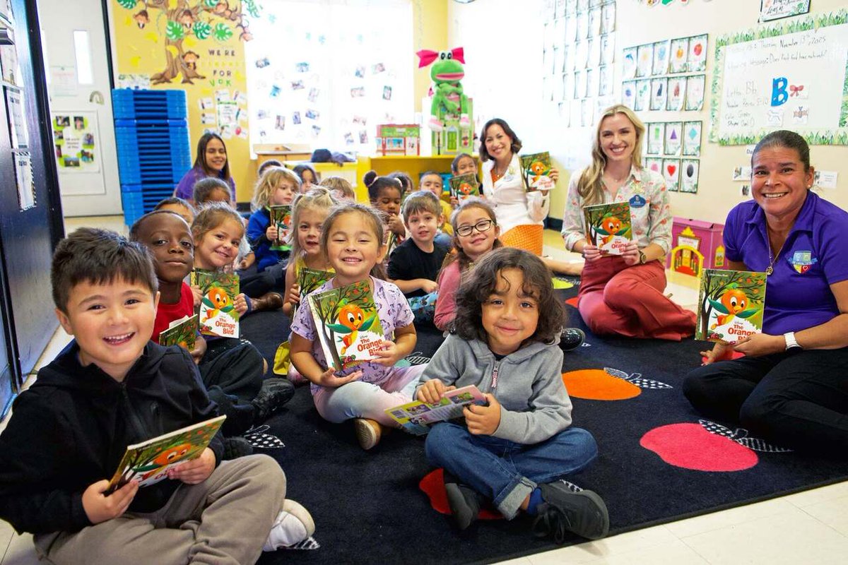 🍊 Golden Hearts &amp; Golden Books! 📚
Kicking off the Season of Giving with pure pixie dust and storytelling magic! ✨ Our Walt Disney World Ambassadors paid a special visit to The Learning Center—our exclusive childcare for Cast Members—and brought the best kind of surprise!

Th…
