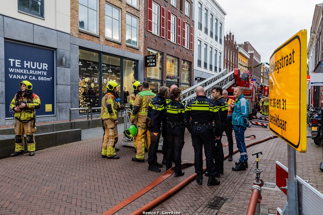 Woningbrand op de Kleiweg in Gouda