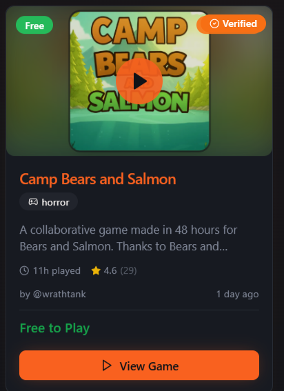 My little game I made over the weekend already has 11 hours played on it. 

One last update today (<a href="/0xJarry/">jarryᴸ¹🔺</a> is a real pain in my ass) 
- Fix one area where you can noclip if you're  exploring the right side of the trees. 

- Boss weaves too much and it's driving me crazy

-