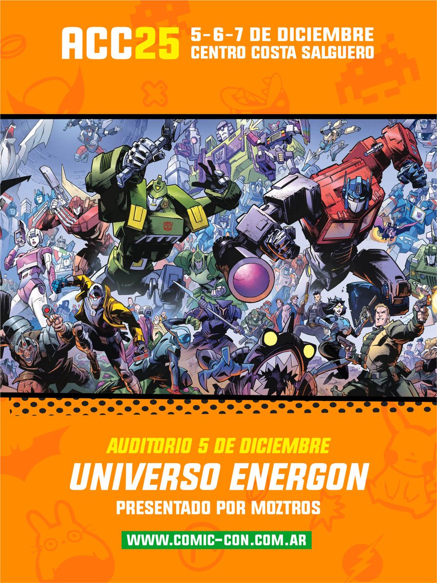 🚨 ¡Este viernes te esperamos en el Auditorio de #ComicConArgentina! 🚨

Moztros presenta: Universo Energon ⚡🤖

#Moztros #UniversoEnergon #Transformers #GIJoe #VoidRivals #ACC25 #ArgentinaComicCon
