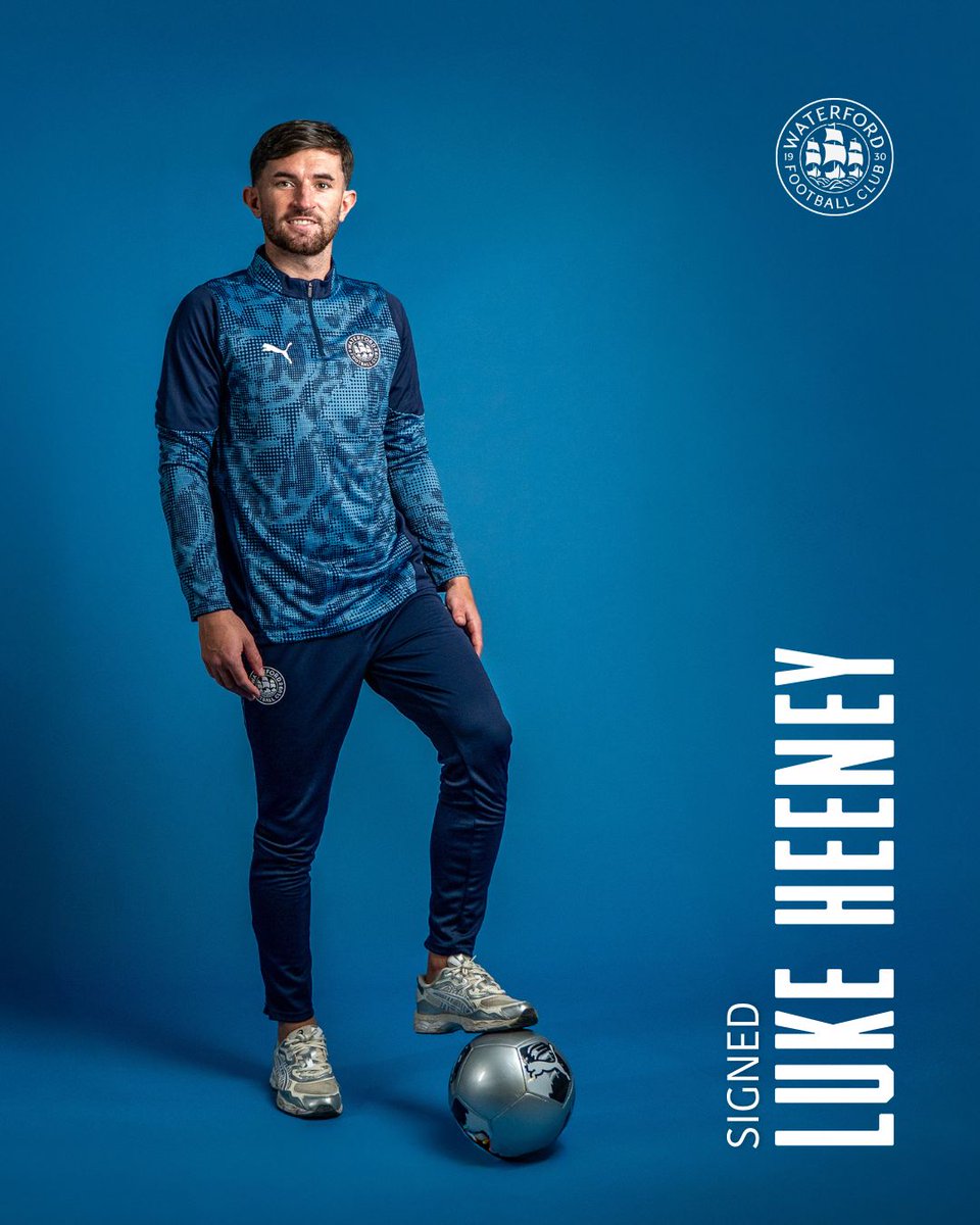 Waterford FC are thrilled to announce the signing of Luke Heeney ahead of the 2026 League of Ireland season, as our first new signing of the transfer window ✍

Welcome to the Blues, Luke 🤝

Read more 👉 waterfordfc.ie/2025/12/02/wel…

#WaterfordFC