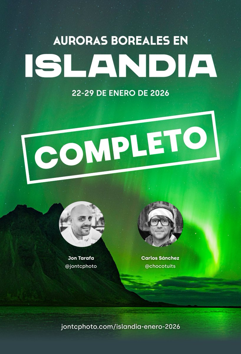 chocotuits's tweet image. ¡Viaje fotográfico a Islandia completo!

Aún quedan plazas para nuestro III Viaje Fotográfico a Nueva York en octubre de 2026