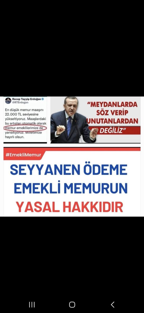 30bin ##MemurEmeklisineAdalet #SeyyanenZam #EmekliMemur #MemurEmeklileri <a href="/RTErdogan/">Recep Tayyip Erdoğan</a> <a href="/dbdevletbahceli/">Devlet Bahçeli</a> <a href="/MHP_Bilgi/">MHP</a> <a href="/herkesicinCHP/">CHP 🇹🇷</a> <a href="/cevdetyilmaz/">cevdetyılmaz</a> <a href="/AvOzlemZengin/">Av. Özlem Zengin 🇹🇷</a> <a href="/isikhanvedat/">Prof. Dr. Vedat Işıkhan</a> <a href="/memetsimsek/">Mehmet Simsek</a> <a href="/fahrettinaltun/">Fahrettin Altun</a> <a href="/omerrcelik/">Ömer Çelik</a> <a href="/Akparti/">AK Parti</a> <a href="/avabdullahguler/">Abdullah Güler</a> <a href="/tcbestepe/">T.C. Cumhurbaşkanlığı</a> <a href="/EmineErdogan/">Emine Erdoğan</a> <a href="/NumanKurtulmus/">Numan Kurtulmuş</a>