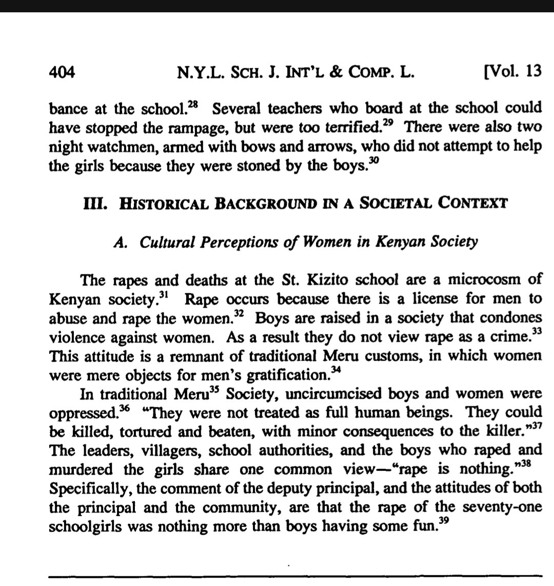 You sent me down a Rabbit Holes 
Historical Meru culture included practices where uncircumcised boys and men were given certain "rights" over women, and after circumcision ceremonies, sexual opportunities were viewed as a male entitlement. In this worldview, rape was accepted...