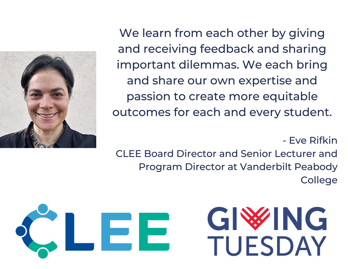 YOU can transform our schools by supporting CLEE Today! Your gift will keep CLEE’s library of over 400 collaboration tools and resources accessible to educators across the country at no cost.
clee.org/annual-fund/
