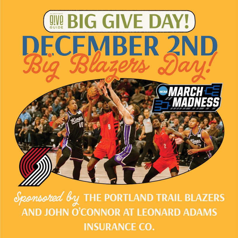 Today is #GivingTuesday + a #BigGiveDay with <a href="/GiveGuide/">Give!Guide</a>! 🏀 You could win one of THREE <a href="/trailblazers/">Portland Trail Blazers</a>  game packages - donate $10 or more to our Give!Guide campaign today: giveguide.org/nonprofits/new…
BONUS: <a href="/CareOregon/">CareOregon</a> will match each $50+ donation for G!G Health orgs, through $5k!