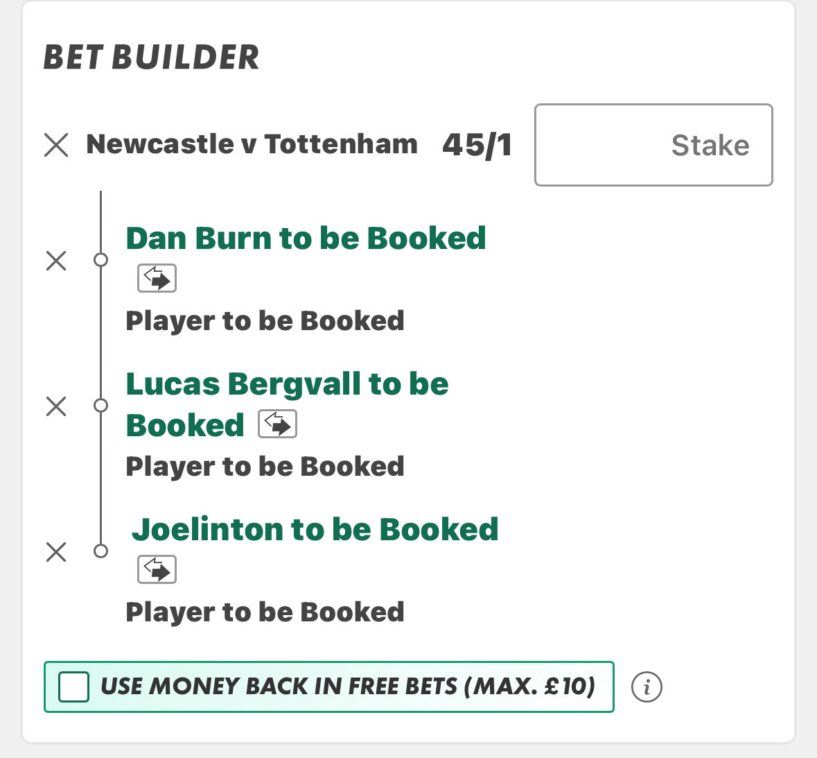 🏴󠁧󠁢󠁥󠁮󠁧󠁿Newcastle vs Spurs🏴󠁧󠁢󠁥󠁮󠁧󠁿
⏰20:15

Card treble🤩

This game has cards written all over it🔥