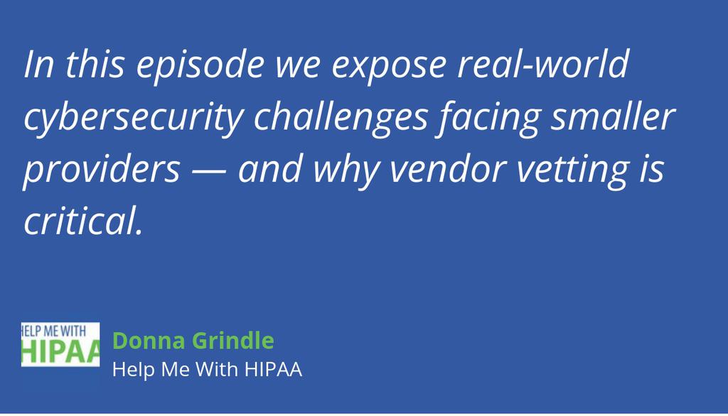 Our cyber lead is also the fire safety person. Sound familiar?

Read and listen 👉 lttr.ai/AlqCV

#InfoSec #HIPAA