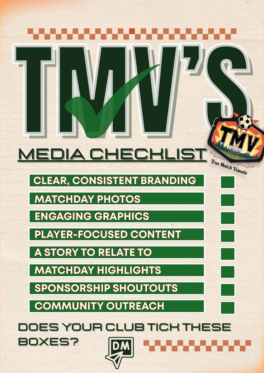 👀VISIBILITY BUILDS TRUST - AND TRUST BUILDS CLUBS! 

‼️If your club doesn’t look professional online, people won’t stop to care‼️

🚨Your social media page is the first thing they check - Don’t get left behind or miss opportunities to grow your club🚨

DM if your club relates💬