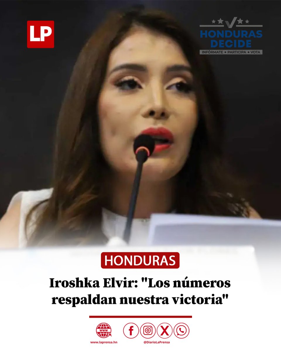 #HondurasDecide La diputada agradeció el respaldo ciudadano y pidió mantener la calma mientras se espera la divulgación oficial. laprensa.hn/elecciones-hon…