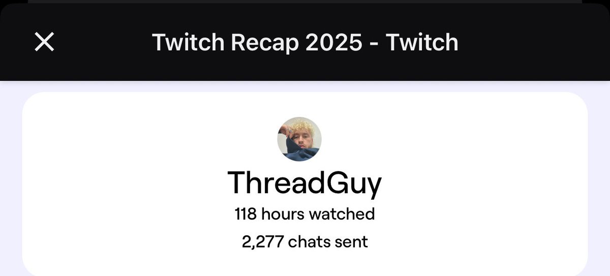 AviiWeb3's tweet image. Twitch Recap 2025 @notthreadguy 🙌

From onchain vibes on CT to best Twitch Streaming 👀

Keep it up legend 🤝