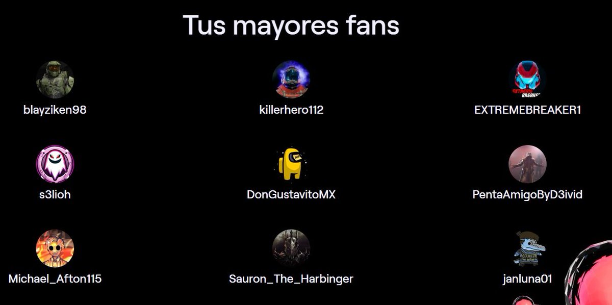 Siempre lo he dicho. Me considero mas un viewer que un streamer. Y cómo cada año, nuevos rostros aparecen en el recap.

<a href="/S3lioh/">Silent Elioh 🟥 (Elias)</a> Gracias por tu amistad y por las campañas juntos.
<a href="/nansulli_peachy/">Nansulli</a> Gracias por las películas compartidas y por las risas.
<a href="/juan_lara_117/">johanes_7</a> Gracias por las