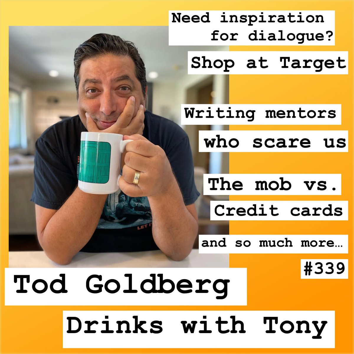 Excited to have Tod Goldberg on Drinks with Tony this week. Listen to Drinks with Tony wherever you receive your podcasts, or at 4pm on Tuesday on 101.9FM Santa Cruz and 92.9FM Los Gatos on Pirate Cat Radio.

drinkswithtony.com/tod-goldberg-3…