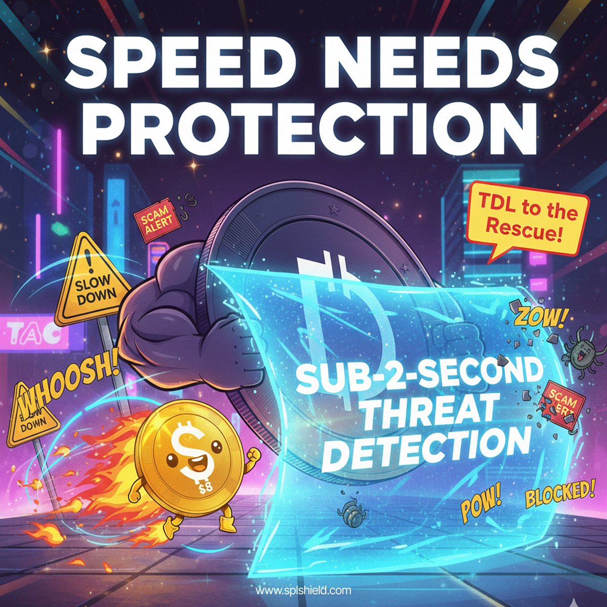 Solana's speed is its biggest strength and weakness. Scams happen instantly. TDL provides sub-2-second threat detection to keep you safe. Invest in the solution that protects the ecosystem. Presale is selling fast!  

BUY: presale.splshield.com  
TG: t.me/splshieldoffic…