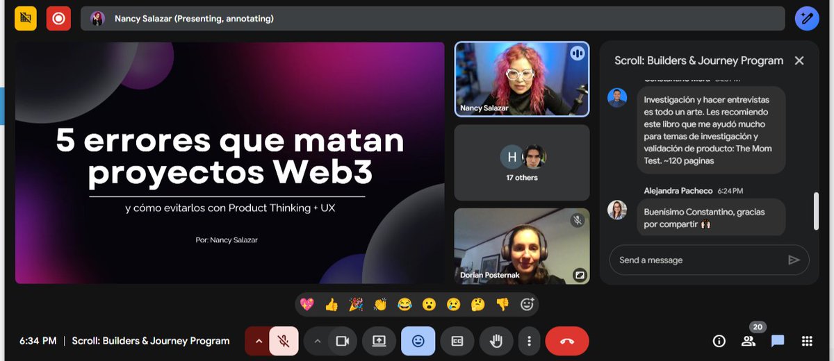 Arrancamos el Builders &amp; Founders Journey con una mentora brutal <a href="/NancyNSalazar/">nancynsalazar.tech 💻🩷</a> 🚀

Ingeniera en TI y Project/Product Manager, fundadora de @tekis_services, líder de iniciativas de transformación digital que ya impactan a 150,000+ usuarios en LATAM.