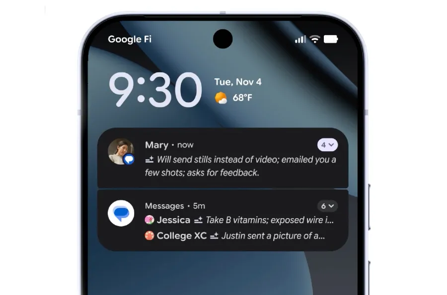 🔵MARKETEVANS: Google lancia riassunti di notifiche IA su più dispositivi Android