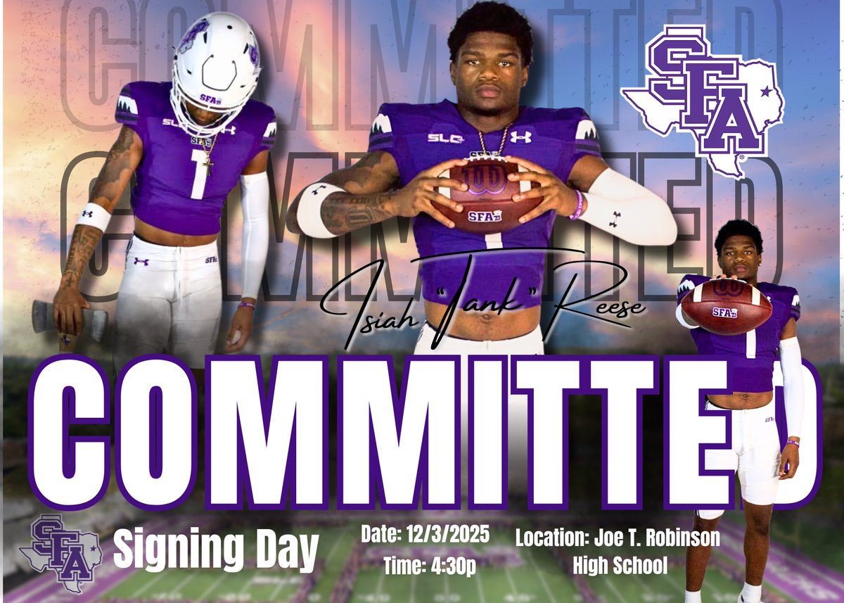 TankIsiah's tweet image. Signing Day tomorrow @CoachRBolden @CoachCarthel @Coach_RogersSFA @SFA_Football