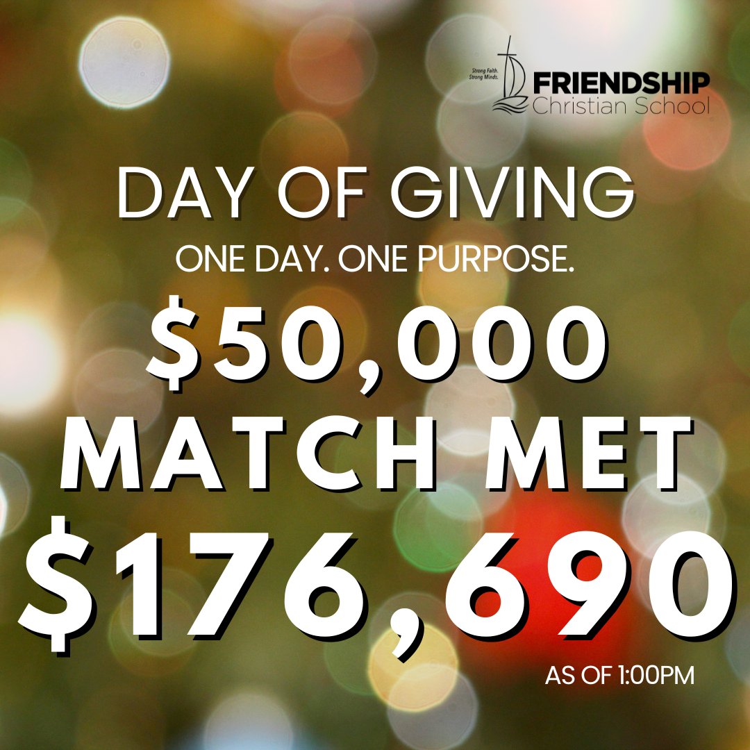 FCScommanders's tweet image. We are so grateful! Keep giving! Click the link to give
givecampus.com/s/tnmaqe