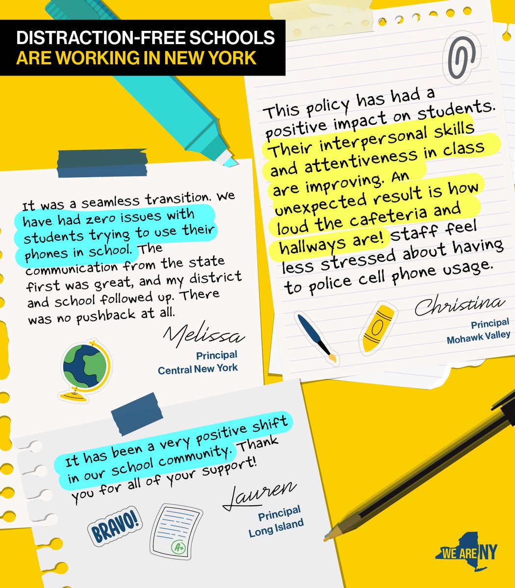 The report cards are in: Phone-free schools are already making a real, positive difference in classrooms across New York!