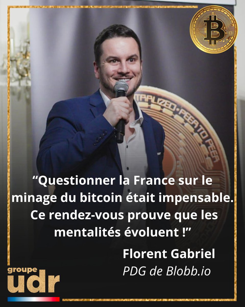 groupeudr's tweet image. Florent Gabriel, PDG de @blobb_io, appelle la France à exploiter son potentiel pour le minage du bitcoin.

🗣️« Nous sommes les leaders du nucléaire : c’est un atout considérable pour entrer dans la course occupée par la Chine, les États-Unis et la Russie ! »