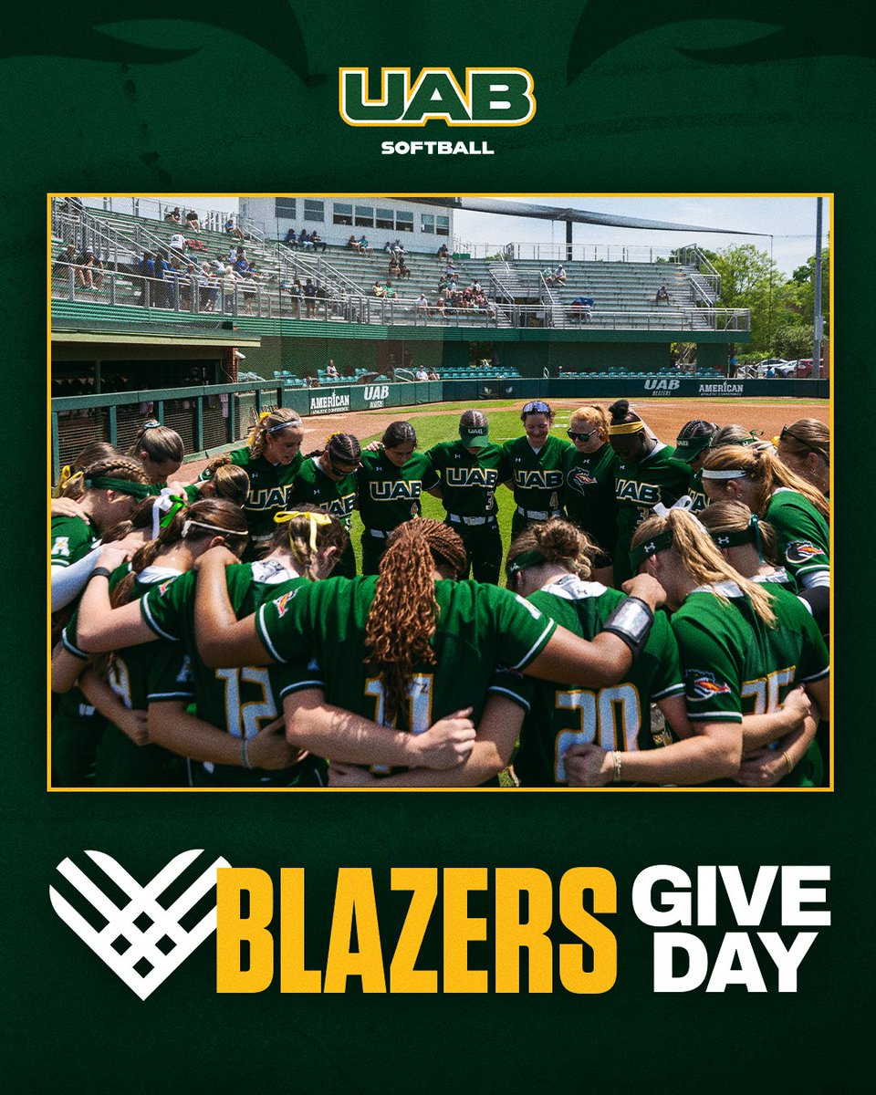 UAB_SB's tweet image. 𝓑𝓵𝓪𝔃𝓮𝓻𝓼 𝓖𝓲𝓿𝓮 𝓓𝓪𝔂 🐉🎁

It’s Give Day! Help support UAB Softball by visiting the link below 👇 

uabsports.evenue.net/give/WSBSUPPORT

#WinAsOne
