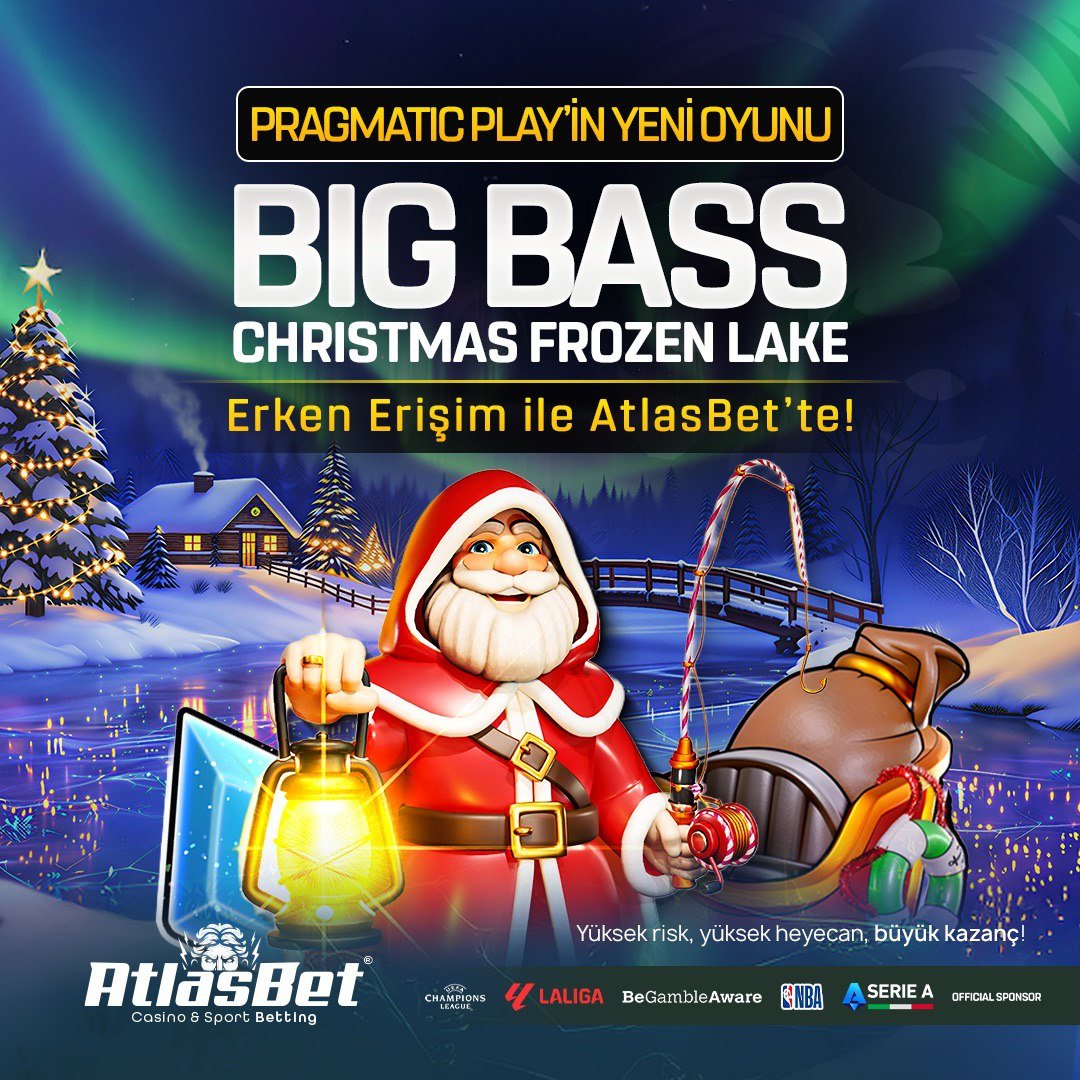 NOEL BABA BU SEFER KAZANÇ DAĞITIYOR!

Pragmatic Play'in en yeni efsanesi Big Bass Christmas Frozen Lake,ERKEN ERİŞİM farkıyla AtlasBet'te!

🎣Oltanı buzlu göle at, efsanevi kazançları yakala!
Yılbaşı coşkusunu ve büyük vurgunu ilk sen yaşa

➡️GÜNCEL GİRİŞ t2m.io/atlasbetgiris