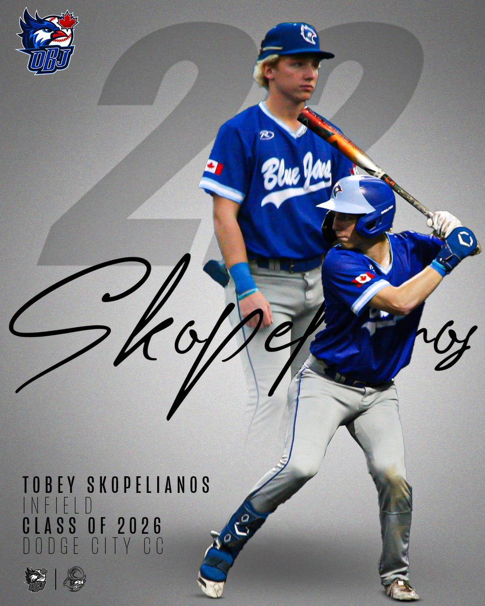 Congratulations to Ontario Blue Jays (IF) Tobey Skopelianos on his commitment to Dodge City CC! 

#OBJFam