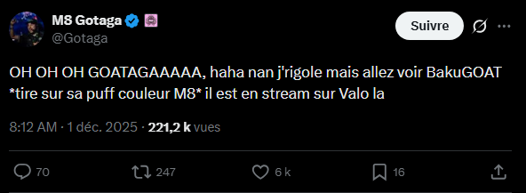 BakugoXIX's tweet photo. #100ViewersProject - STREAM N°49

Merci le French Monster

https://t.co/L84lx2DrOQ https://t.co/etA9DxvnKZ