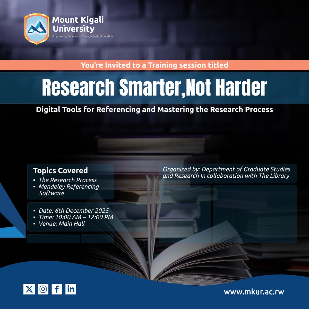 Mount Kigali University Library tweet media