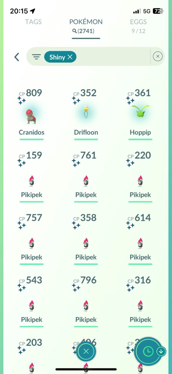 Cranidos SH Recap

1000 catches 
1 ✨
0 💯

Incence ✅
SR ✅
Wb ❌
Balls 1/3🔵, 2/3⚫️

First time hitting 1k in an hour🥳. Very happy considering everything caught by hand; no extra phones and go plusses.