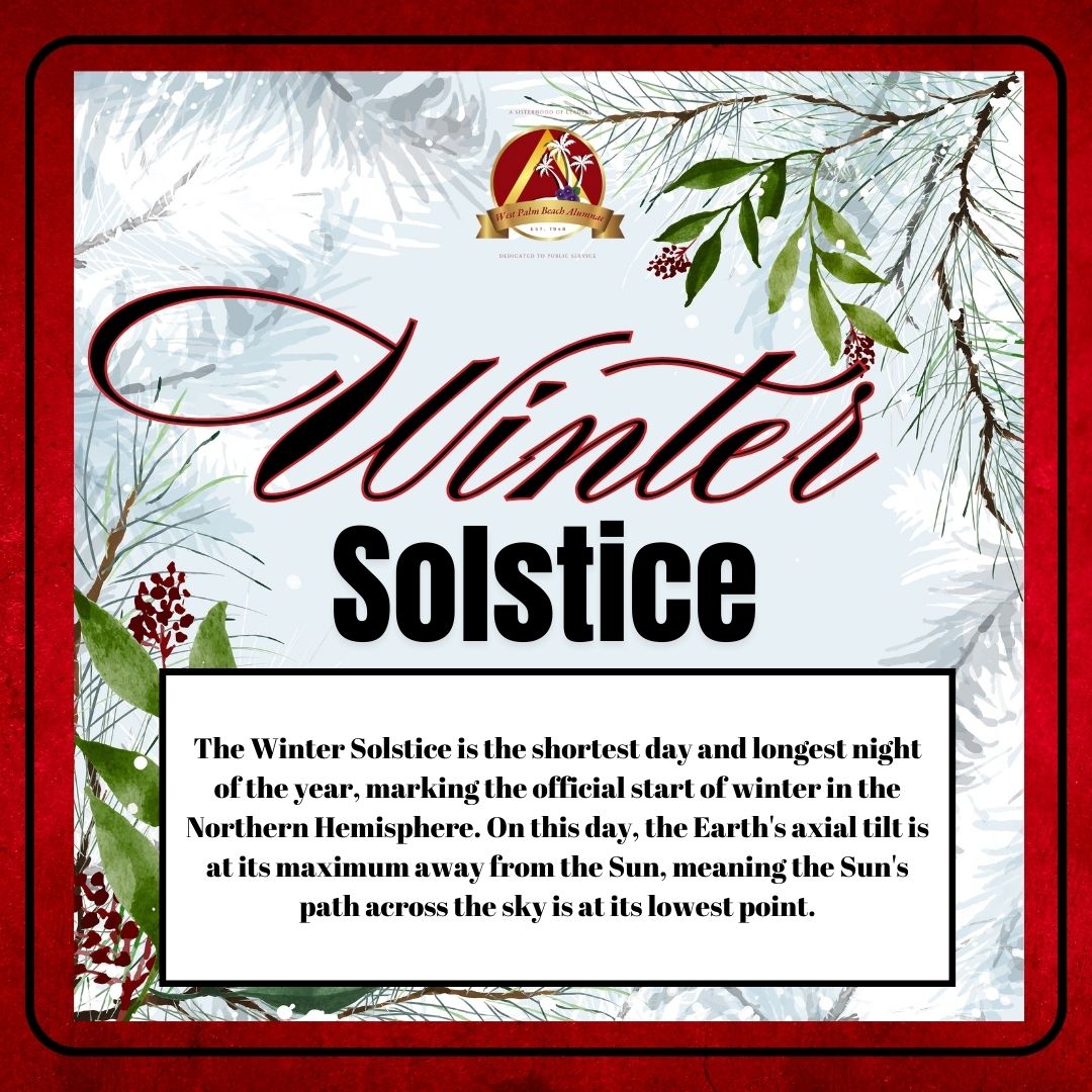 wpbdst's tweet image. It’s officially the start of winter—the shortest day of the year! Time to cozy up, enjoy the long night, and count down to brighter days ahead.
#WPBDST
#TakeFlight
#WinterSolstice #HelloWinter #LongestNight