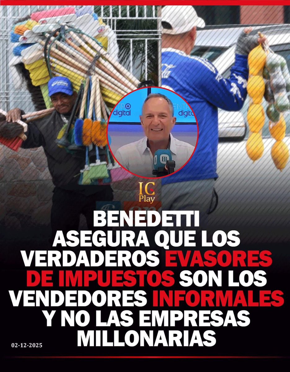 omarmaluk's tweet image. @radiocentroec Te hago una observación Xavier Benedetti. La economía informal está en todo el planeta y no son evasores porque no tributan. Evade quien tributa. 
El evasor es aquel que teniendo un negocio formal, oculta ventas e impuestos para evitar pagarlos .
Vuelvo y te repito…