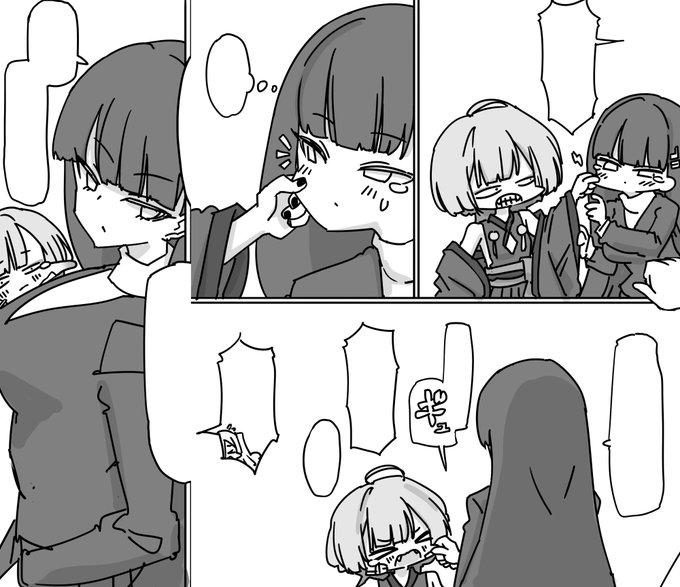 夏コミ新刊用に描いてる反撃に移るリオちゃん…