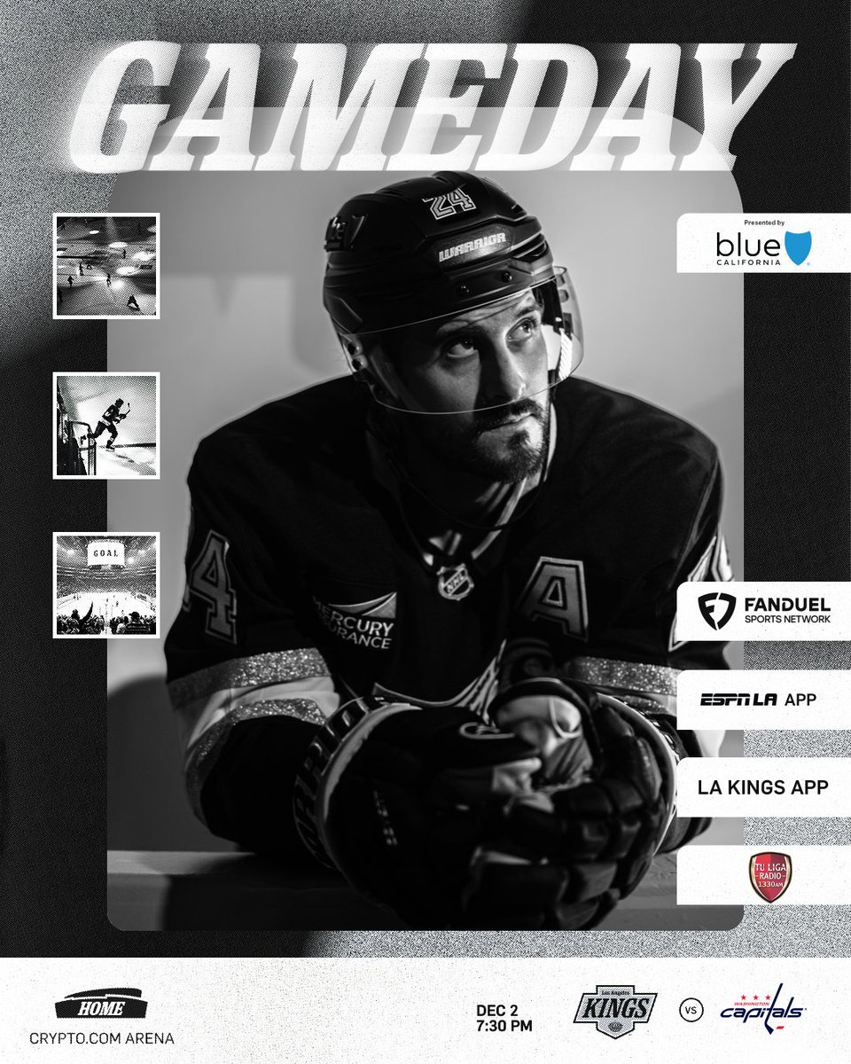It's Hockey Fights Cancer Night presented by <a href="/BlueShieldCA/">Blue Shield of CA</a>! 💜

🆚 Washington Capitals
📍 <a href="/cryptocomarena/">Crypto.com Arena</a>
⏰ 7:00 PM tune in
📺 <a href="/FanDuelSN_West/">FanDuel Sports Network West</a>
🎧 LA Kings App | <a href="/ESPNLosAngeles/">ESPN Los Angeles</a> App
📲 lakings.com/tune-in
🎟️ lakings.com/tickets

#GoKingsGo