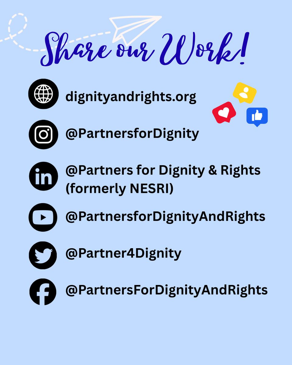 Partners for Dignity & Rights (Formerly NESRI) tweet media