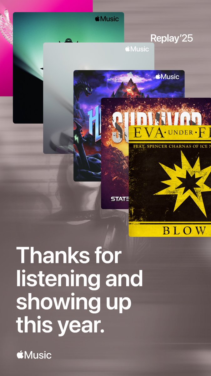 evaunderfire's tweet image. Thank you fans for listening on @AppleMusic in 2025!

We love you and we be back better than ever in 2026!