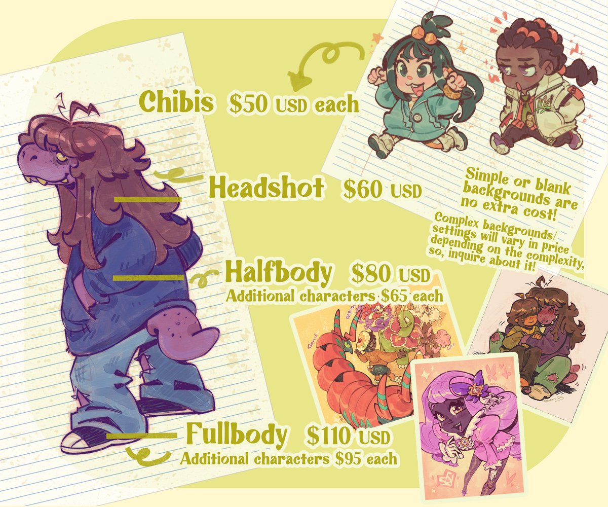 opening c0mms again! ^_^ form and TOS in the thread below 🧵