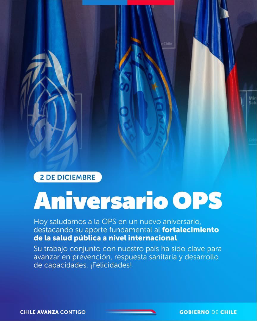 👏🏼Queremos agradecer a la <a href="/opsoms/">OPS/OMS</a> <a href="/opsomschile/">OPS/OMS Chile</a> por su aporte al fortalecimiento de la salud pública en toda la región y su trabajo conjunto con Chile en prevención, respuesta sanitaria y desarrollo de capacidades. 

#Equidad y #Resolutividad: Más Salud para Aysén💪🏽