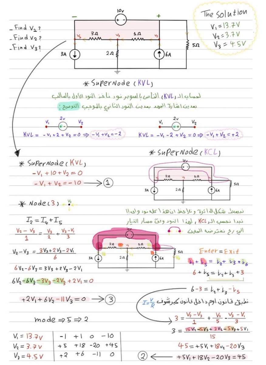 electric_4u's tweet image. Super node 

Electrical circuit analysis