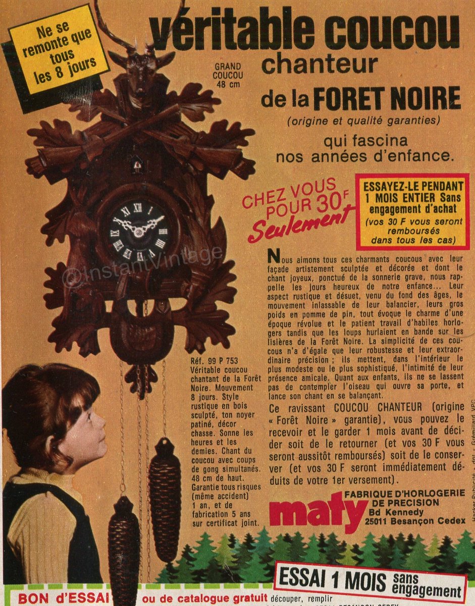 InstantVintage_'s tweet image. Y a des fans de coucou ici ? 🐦

Véritable objet déco à la maison, chaque heure le petit coucou sort de son logement pour le plus grand bonheur de nos oreilles ! 🎶🤥

Vous aussi, vous avez connu les petits coucous ? 😉

#souvenirs #coucou #instantvintage