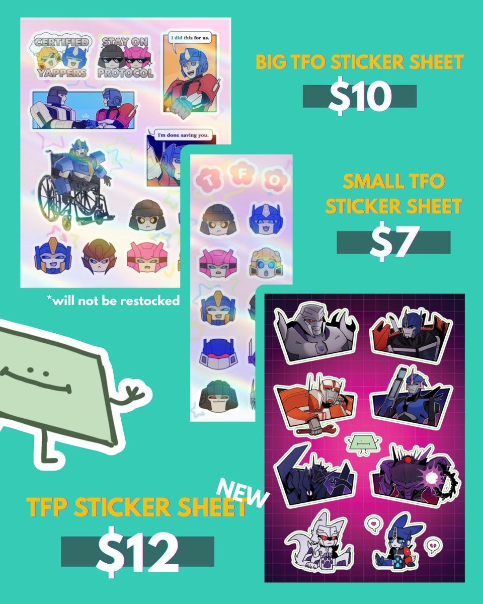 Kamikia10's tweet image. #tfp merch?!?!? at #singaporecomiccon?!?!? leftovers (if any) will go on etsy in january😨