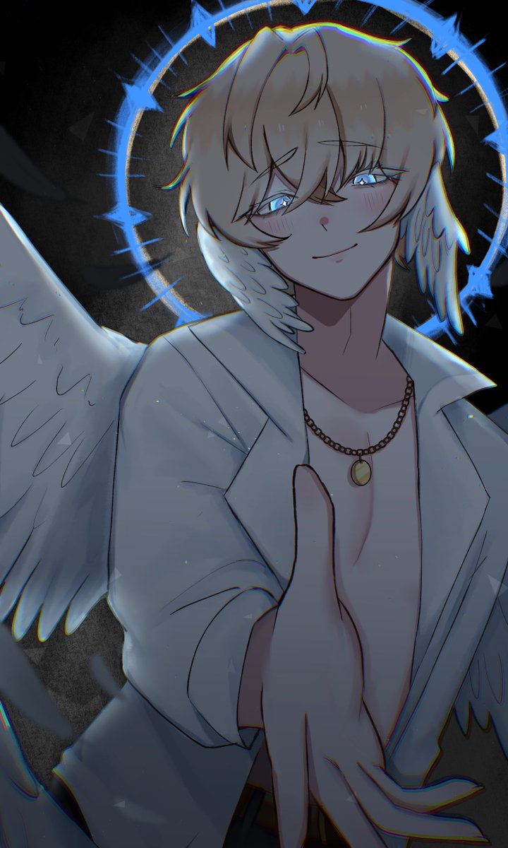 Pretty boy who just wants to 💀you💙

Commission for <a href="/AshySlashii/">✨AshySlashii ✨|| Aventuriere à 10% Dragon 🤍</a>