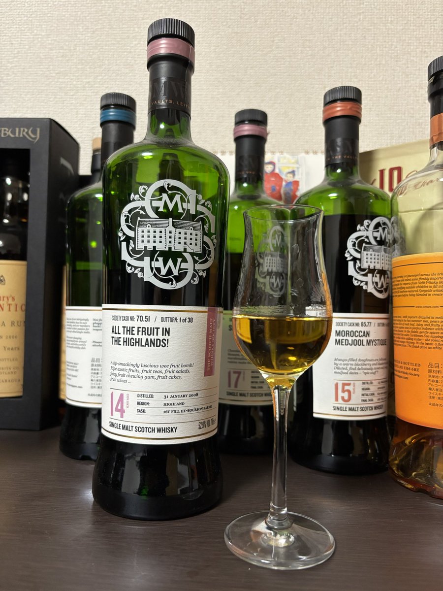 あと3本は欲しい😆
バルブレアの現行オフィシャルはほとんど体験したから、あとはボトラーズを攻めるだけ