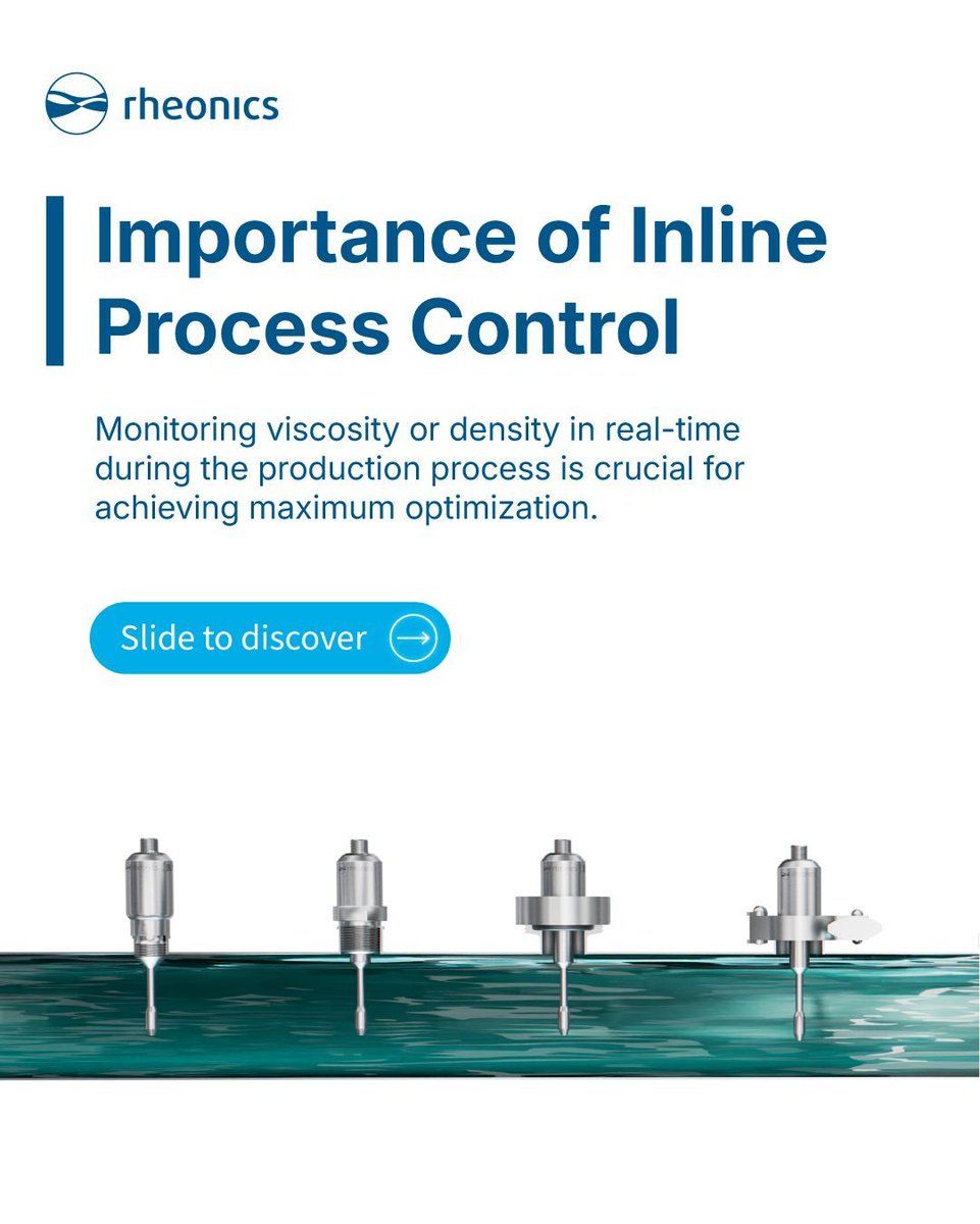 rheonics's tweet image. Are you fully optimizing your process? 🏭💧
Inline Process Control delivers real-time accuracy, zero intervention &amp;amp; total visibility—directly from your tanks or pipelines.
#ProcessControl #IndustrialAutomation #Rheonics #Engineering