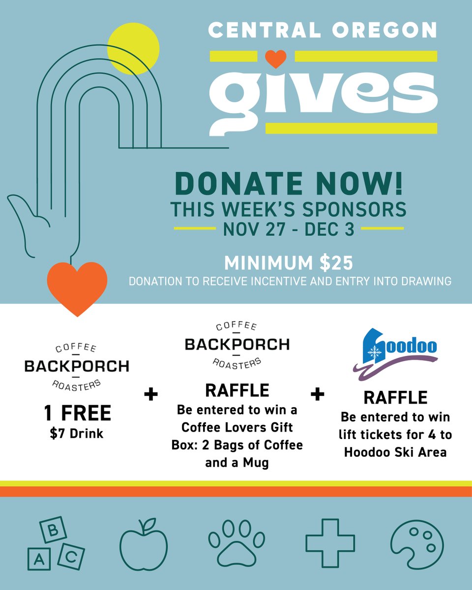 It’s #GivingTuesday! 💛

Support City Club of Central Oregon through Central Oregon Gives and help fuel the forums + conversations that keep our community connected and curious.

Give here: City Club on Central Oregon Gives 🎉  ow.ly/aQFR50Xx6st