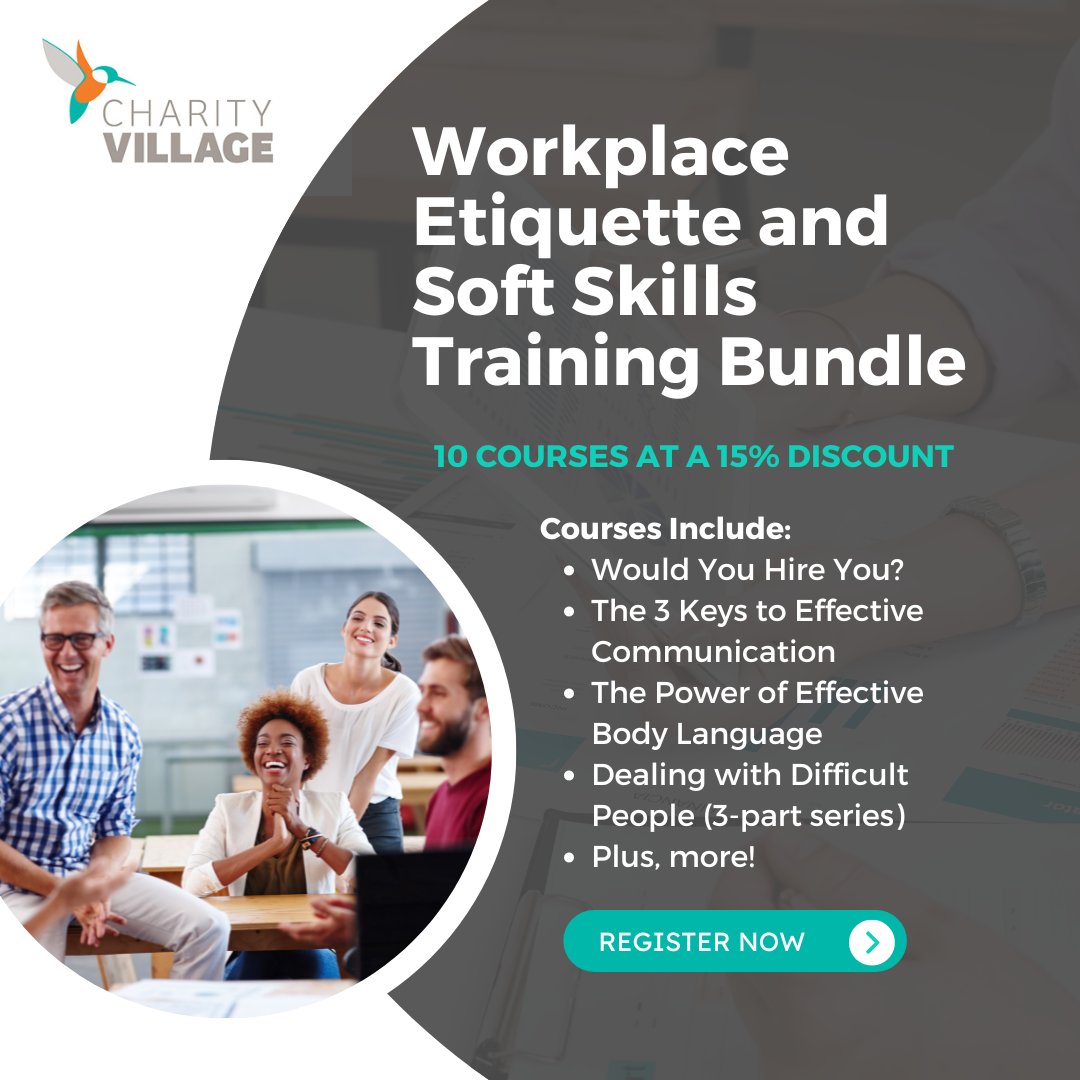 CharityVillage's tweet image. This 10-course #eLearning program, developed by @Workright_ca, teaches all about the valuable #SoftSkills needed to thrive in the #workplace and take your #career to the next level. 

This #course is entirely online and self-paced! Register today! ⬇️

okt.to/LYuh5w